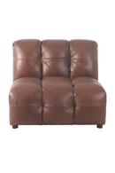 Tufted Leather Armless Sofa | Dutchbone Hackman | Dutchfurniture.com