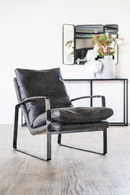Dark Gray Lounge Chair | Eleonora Lex | Oroatrade.com