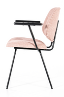 Pink Fletcher Dining Chair With Armrest | Eleonora Lynn | Oroatrade.com