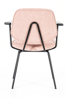 Pink Fletcher Dining Chair With Armrest | Eleonora Lynn | Oroatrade.com