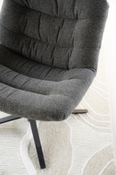 Gray Upholstered Swivel Chair | Eleonora Danica | Oroatrade.com