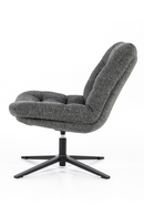 Gray Upholstered Swivel Chair | Eleonora Danica | Oroatrade.com