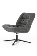 Gray Upholstered Swivel Chair | Eleonora Danica | Oroatrade.com
