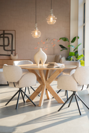 Round Wooden Dining Table | Eleonora Nikki | Dutchfurniture.com