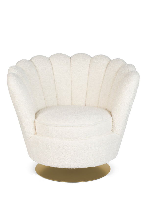 Modern Scalloped Lounge Chair | Bold Monkey Mother Of All Shells