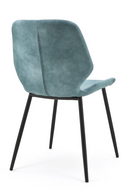 Teal Leather Dining Chairs (2) | By Boo Seashell | DutchFurniture.com