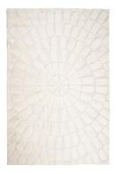 White Cotton Area Rug | By-Boo Sunburst | Dutchfurniture.com