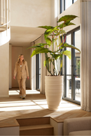 Artificial Elephant Ears Plant Set (2) | Emerald Colocasia On Trunk | Dutchfurniture.com