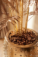 Artificial Metallic Tropical Plant | Emerald Areca | Dutchfurniture.com