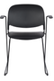 Black Dining Chairs With Arms (4) | DF Stack | Dutchfurniture.com