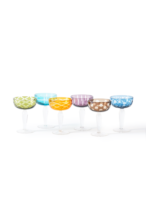 Multi-Colored Coupe Glass | Pols Potten Cuttings | Dutchfurniture.com