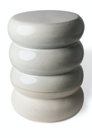 White Glazed Accent Stools (2) | Pols Potten Chubby | Dutchfurniture.com