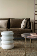 White Glazed Accent Stools (2) | Pols Potten Chubby | Dutchfurniture.com