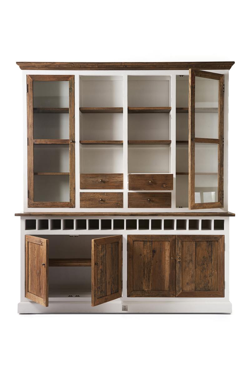 Wooden Cabinet With Wine Rack | Rivièra Maison Driftwood | DutchFurniture.com