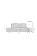 Modern 3-Seater Sofa | Zuiver Hunter | Dutchfurniture.com