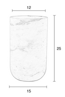 White Marble Vase | Zuiver Fajen | Dutchfurniture.com