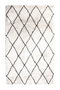 Natural & Black Diamond Rug 6’5” x 10' | By-Boo Rox | Oroatrade.com