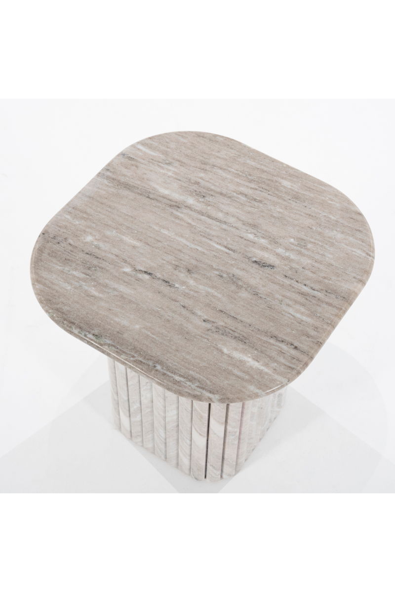 Gray Marble Side Table | By-Boo Dorique | Dutchfurniture.com