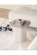 Gray Marble Side Table | By-Boo Dorique | Oroatrade.com