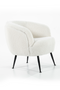 Ivory Vegan Shearling Lounge Chair | By Boo Babe | DutchFurniture.com