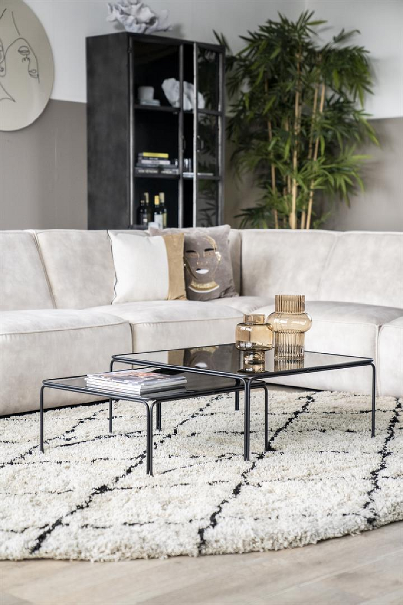 Natural & Black Diamond Rug 6’5” x 10' | By-Boo Rox | Oroatrade.com