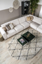 Natural & Black Diamond Rug 6’5” x 10' | By-Boo Rox | Oroatrade.com