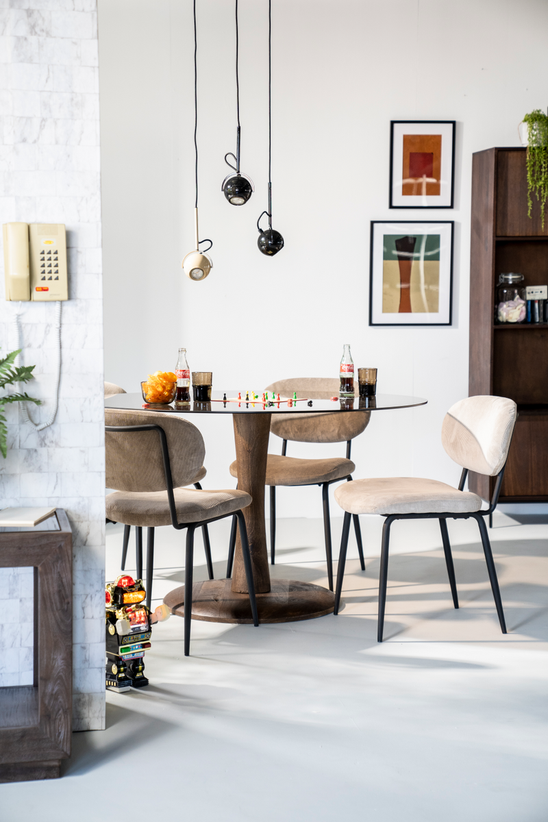 Fabric Upholstered Dining Chair 2 By Boo Cosmo Dutch