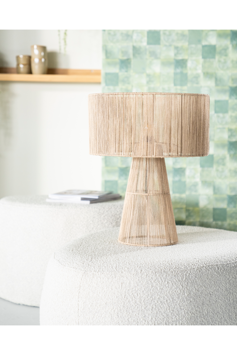 Jute Modern Table Lamp | By-Boo Oshu | Dutchfurniture.com