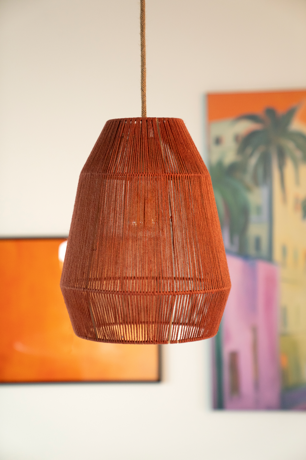 Dyed Jute Pendant Lamp | By-Boo Cirque 2 | Dutchfurniture.com