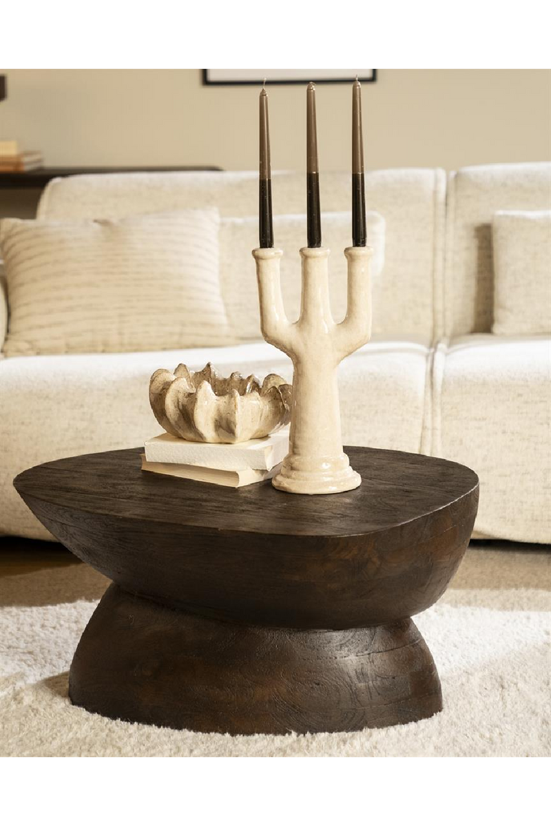 Organic-Shaped Wooden Coffee Table | By-Boo Cobble | Dutchfurniture.com