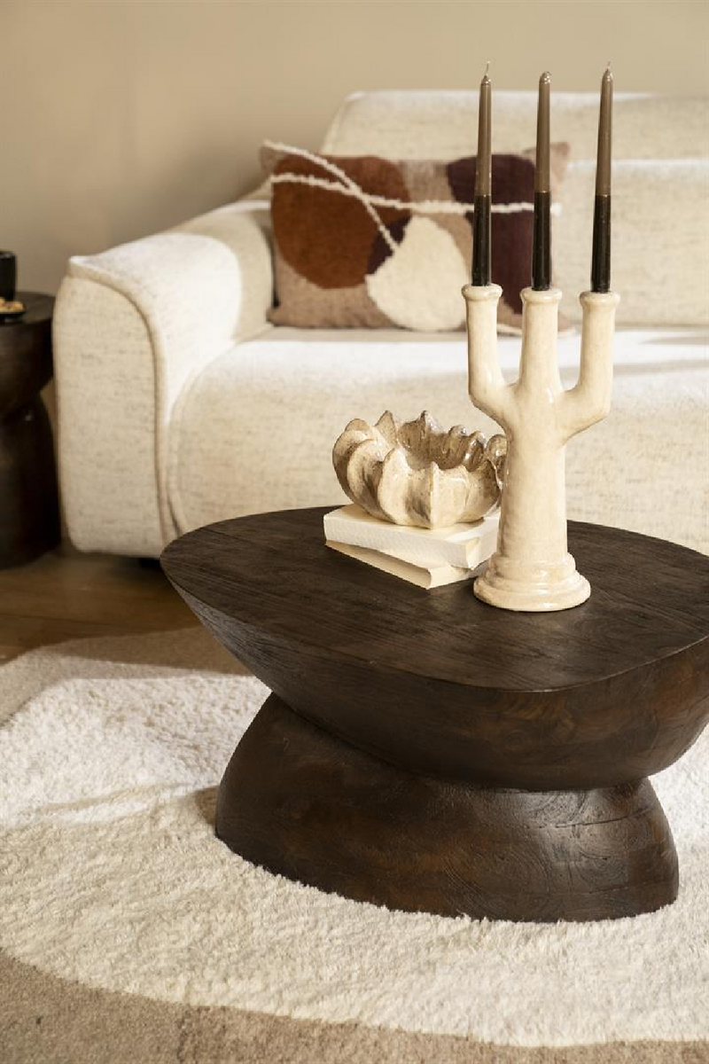 Organic-Shaped Wooden Coffee Table | By-Boo Cobble | Dutchfurniture.com