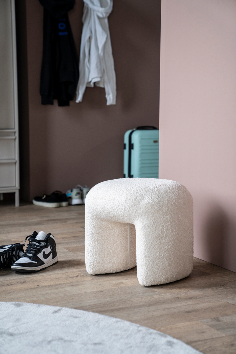 Upholstered Modern Stool | By-Boo Sahi | Dutchfurniture.com