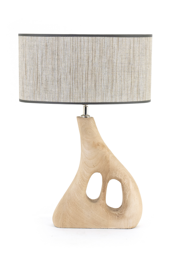 Natural Organic-Shaped Base Table Lamp | By-Boo Shiboo | Oroatrade.com