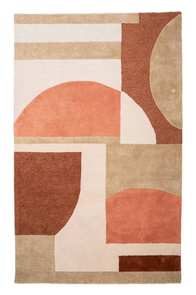 Patterned Wool Rug 6' x 10' | By-Boo Kazi | Dutchfurniture.com