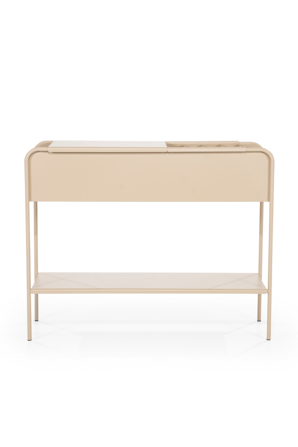 Beige Iron Console Table | By-Boo Will Be | Oroatrade.com