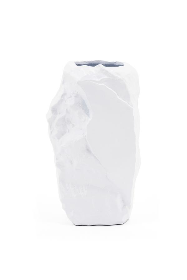 White Aluminum Vase L | By-Boo Pedra | Dutchfurniture.com
