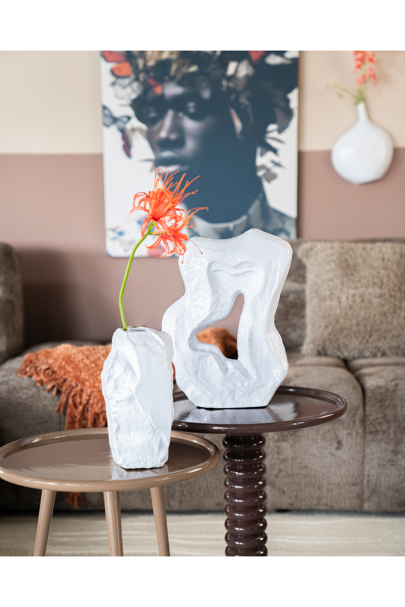 White Aluminum Vase L | By-Boo Pedra | Dutchfurniture.com