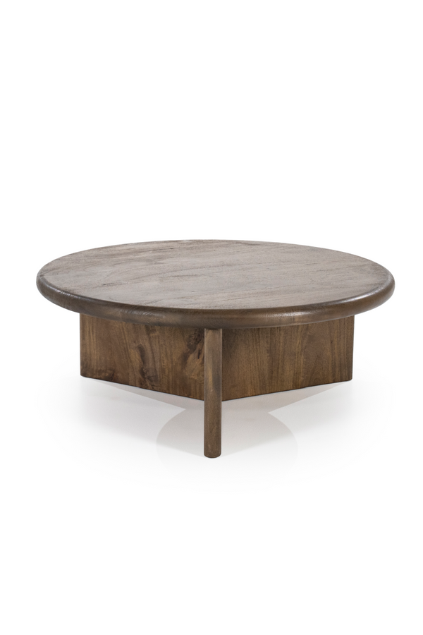 Round Wooden Coffee Table L | By-Boo Leoti | Dutchfurniture.com