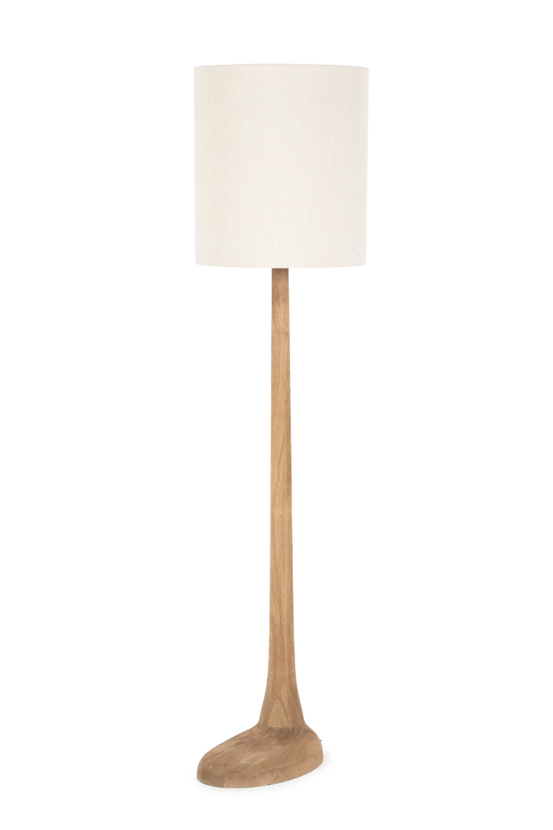 Mango Wood Base Floor Lamp | By-Boo Rine | Oroatrade.com