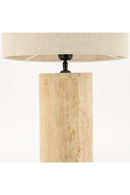 Cylindrical Travertine Table Lamp | By-Boo Amara | Oroatrade.com