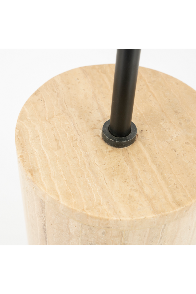 Cylindrical Travertine Table Lamp | By-Boo Amara | Oroatrade.com