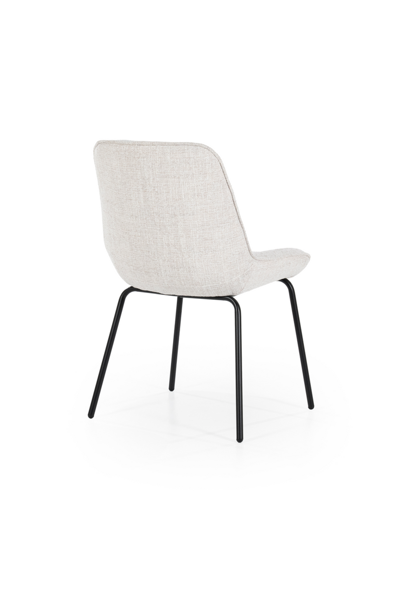 Minimalist Upholstered Dining Chairs (2) | By-Boo Base | Dutchfurniture.com