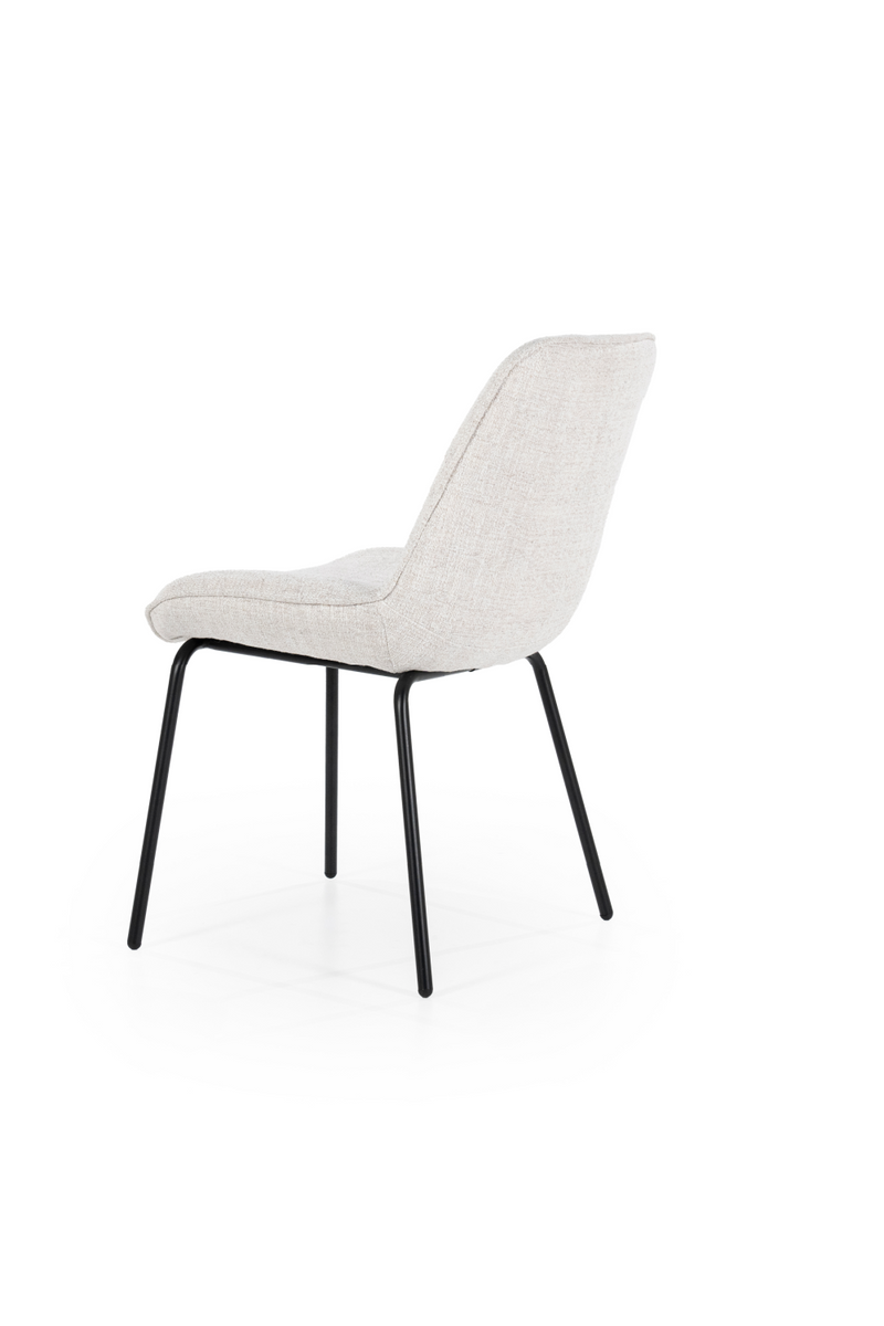 Minimalist Upholstered Dining Chairs (2) | By-Boo Base | Dutchfurniture.com