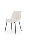 Minimalist Upholstered Dining Chairs (2) | By-Boo Base | Dutchfurniture.com