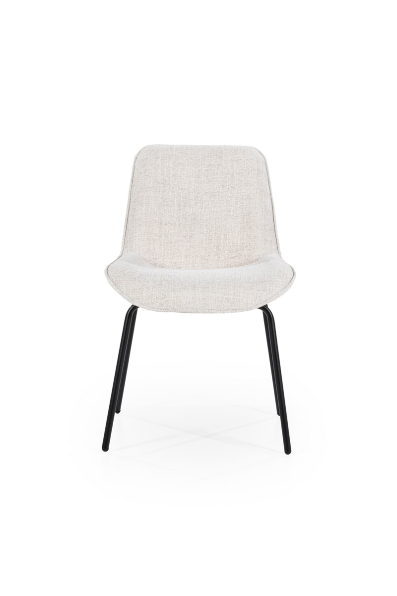 Minimalist Upholstered Dining Chairs (2) | By-Boo Base | Dutchfurniture.com