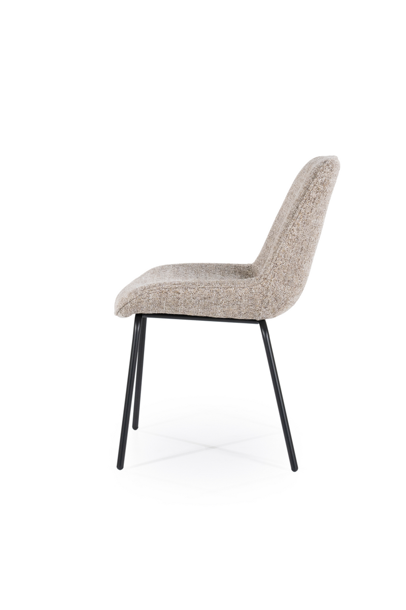 Minimalist Upholstered Dining Chairs (2) | By-Boo Base | Dutchfurniture.com