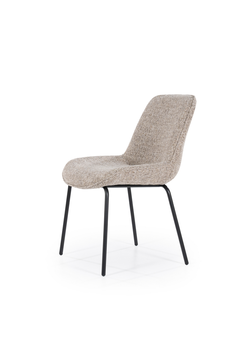 Minimalist Upholstered Dining Chairs (2) | By-Boo Base | Dutchfurniture.com