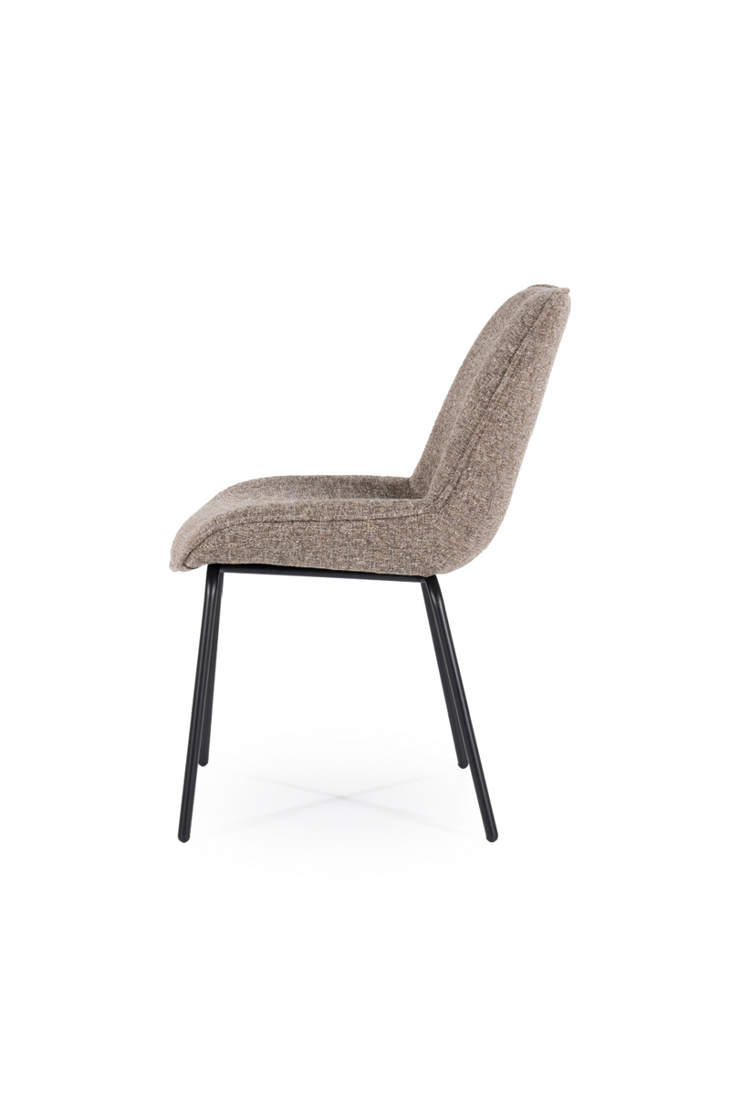 Minimalist Upholstered Dining Chairs (2) | By-Boo Base | Dutchfurniture.com