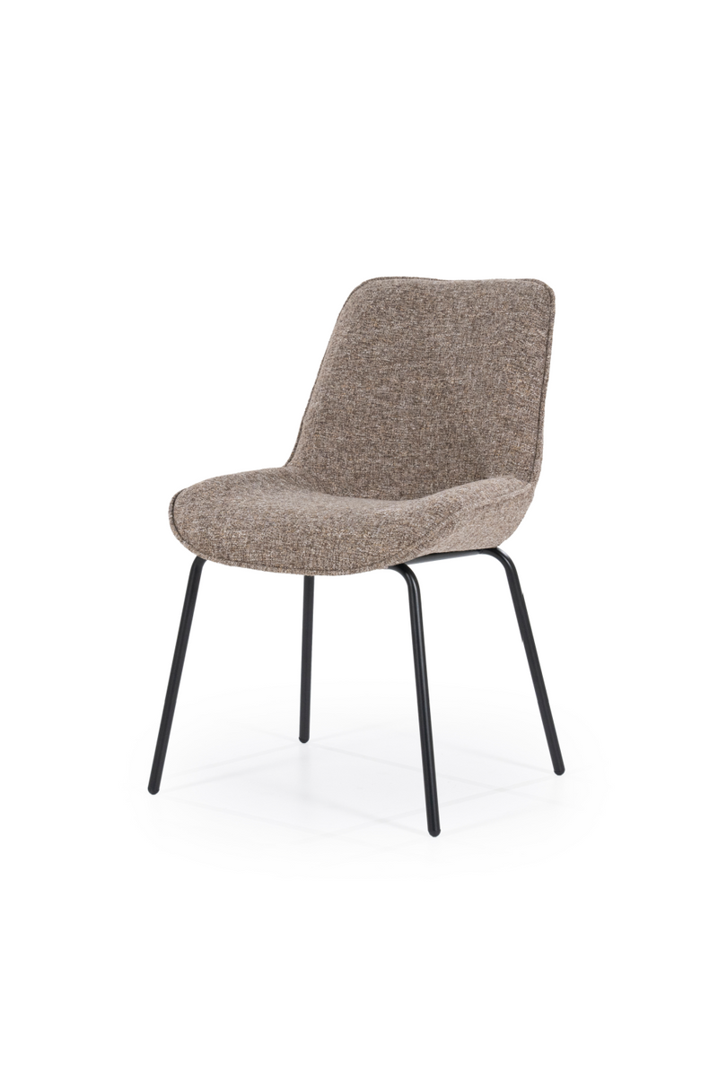 Minimalist Upholstered Dining Chairs (2) | By-Boo Base | Dutchfurniture.com