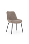 Minimalist Upholstered Dining Chairs (2) | By-Boo Base | Dutchfurniture.com